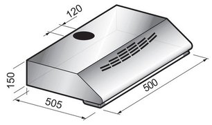 Вытяжка Korting KHT 5230 X фото 2 в Новосибирске