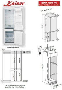 Встраиваемый холодильник Kaiser EKK 60174 фото 4 в Новосибирске