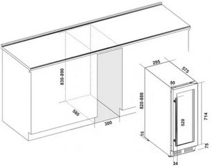 Винный шкаф Climadiff CLE18 фото 3 в Новосибирске