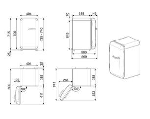 Холодильник Смег FAB5LDUJ5 фото 4 в Новосибирске Холодильник Smeg FAB5LDUJ5 фото 4 в Новосибирске
