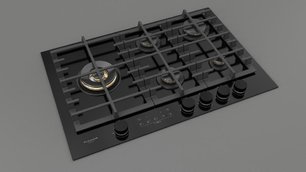 Варочная панель Фулгор Милано FCLH 755 G T WK BK фото 2 в Новосибирске Варочная панель Fulgor Milano FCLH 755 G T WK BK фото 2 в Новосибирске