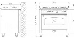 Варочный центр Lofra RBIG96MFT BR фото 2 в Новосибирске