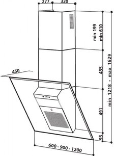 Вытяжка De Dietrich DHD 790 GB фото 3 в Новосибирске