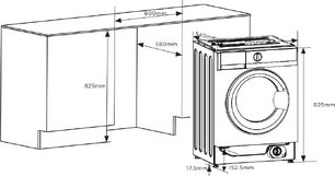 Встраиваемая стиральная машина Korting KWMI 14IS94 фото 4 в Новосибирске