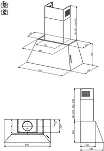 Вытяжка настенная Бертаззони KR70HER1NDA фото 3 в Новосибирске Вытяжка настенная Bertazzoni KR70HER1NDA фото 3 в Новосибирске