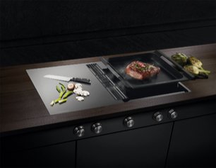 Варочная панель с вытяжкой Куперсбуш KMI 9850.0 SR Silver Chrome фото 2 в Новосибирске Варочная панель с вытяжкой Kuppersbusch KMI 9850.0 SR Silver Chrome фото 2 в Новосибирске