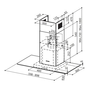 Вытяжка Faber Side BRS X/V A90 фото 2 в Новосибирске