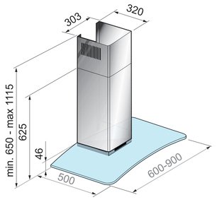 Вытяжка Korting KHC 9972 X фото 2 в Новосибирске