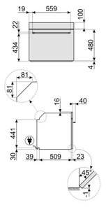 Духовой шкаф Smeg SF800AO фото 4 в Новосибирске