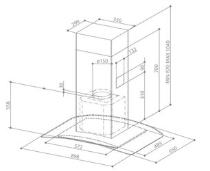 Вытяжка Faber Tratto Isola/SP EG8 X/V A90 фото 4 в Новосибирске