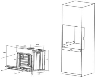 Духовой шкаф Хайер HOX-P06HGBX фото 3 в Новосибирске Духовой шкаф Haier HOX-P06HGBX фото 3 в Новосибирске