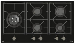 Газовая стеклянная варочная панель Кертинг HGG 9987 CTN FLC фото в Новосибирске Газовая стеклянная варочная панель Korting HGG 9987 CTN FLC фото в Новосибирске