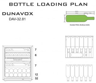 Винный шкаф Dunavox DAV-32.81DSS.TO фото 4 в Новосибирске