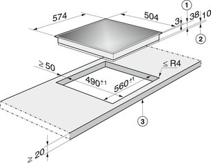 Зависимая стеклокерамическая панель Миле KM 6061 фото 2 в Новосибирске Зависимая стеклокерамическая панель Miele KM 6061 фото 2 в Новосибирске
