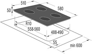 Варочная поверхность Кертинг HK 6203 X фото 3 в Новосибирске Варочная поверхность Korting HK 6203 X фото 3 в Новосибирске
