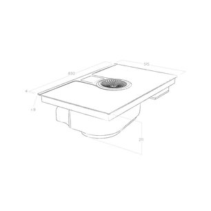 Варочная панель с вытяжкой Elica NIKOLATESLA BL/A/83 фото 4 в Новосибирске