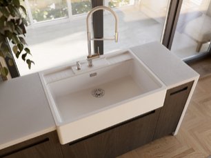 Смеситель Omoikiri KANTO-2 PLUS-SB BN-WH фото 3