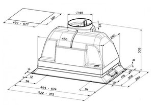 Вытяжка Faber INCA PLUS HIP HAL X A70 FB EXP фото 2 в Новосибирске