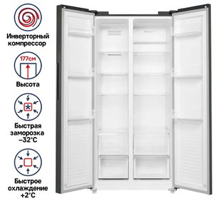 Холодильник Maunfeld MFF177NFSE фото 2 в Новосибирске