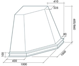 Вытяжка Фалмек Penta Ang (600) S дуб фото 2 в Новосибирске Вытяжка Falmec Penta Ang (600) S дуб фото 2 в Новосибирске