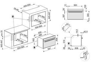 Духовой шкаф комбинированный с микроволновой печью Smeg SF4604PMCNR фото 4 в Новосибирске