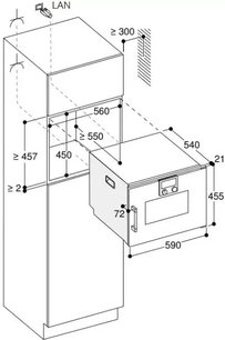 Комбинированный духовой шкаф-пароконвектомат Gaggenau BSP260101 фото 3 в Новосибирске