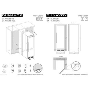 Винный шкаф Dunavox DX-119.386DSS фото 4 в Новосибирске