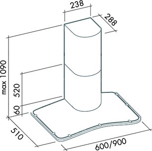 Вытяжка Фалмек Astra 60 ix (800) ECP фото 3 в Новосибирске Вытяжка Falmec Astra 60 ix (800) ECP фото 3 в Новосибирске