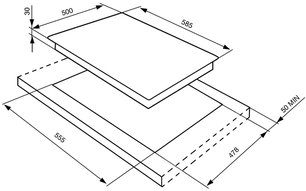 Варочная панель Смег SR804SEP9 фото 2 в Новосибирске Варочная панель Smeg SR804SEP9 фото 2 в Новосибирске
