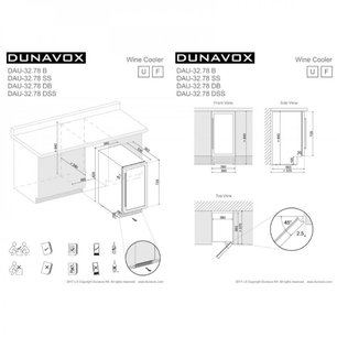 Винный шкаф Dunavox DAU-32.78DW фото 4 в Новосибирске