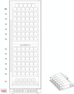 Винный шкаф Dunavox DX-166.428DCK фото 4 в Новосибирске