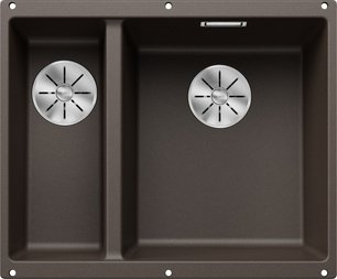 Мойка BLANCO SUBLINE 340/160-U Silgranit кофе, чаша справа