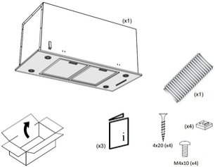 Встраиваемая вытяжка Pando EVO/580.11 INOX V.850 SEC фото 3 в Новосибирске