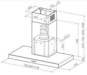 Вытяжка Faber Stilo DX/SP A120, правая фото 2 в Новосибирске
