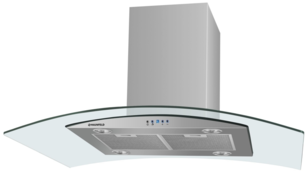 Вытяжка Maunfeld ANCONA ISLA 90 Inox Glass Transparent фото в Новосибирске