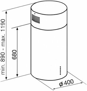 Вытяжка Кертинг KHA 4970 X Cylinder фото 4 в Новосибирске Вытяжка Korting KHA 4970 X Cylinder фото 4 в Новосибирске