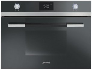Компактный духовой шкаф с СВЧ Smeg SF4120MCN фото в Новосибирске