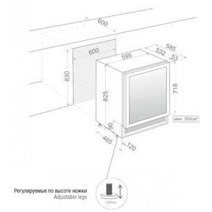 Встраиваемый винный шкаф Pando PVZB 60-46CRR фото 2 в Новосибирске