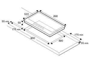 Газовая варочная панель Bertazzoni P905CHERAX фото 4 в Новосибирске