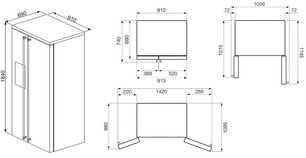 Холодильник Смег SBS8004AO фото 2 в Новосибирске Холодильник Smeg SBS8004AO фото 2 в Новосибирске
