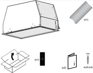 Встраиваемая вытяжка Pando NCR/78 IX-CR.BLANCO V.850 SEC фото 4 в Новосибирске
