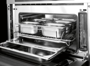 Встраиваемый комбинированный паровой шкаф Fulgor Milano LCSO 4511 TC BK фото 2 в Новосибирске