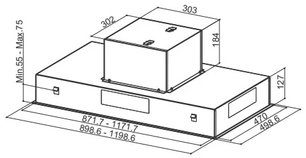 Встраиваемая вытяжка Faber HEAVEN 2.0 X 120 фото 3 в Новосибирске