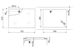 Варочная панель Смег SE385EMTB фото 4 в Новосибирске Варочная панель Smeg SE385EMTB фото 4 в Новосибирске