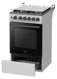 Газовая плита Midea MFO-M4G20T0E(SL) фото 3 в Новосибирске