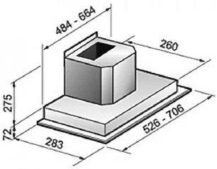 Встраиваемая вытяжка Korting KHI 9751 X фото 2 в Новосибирске
