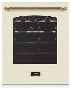 Встраиваемый винный шкаф Lofra ZBRBI36T BRASS две зоны фото в Новосибирске