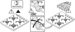 Газовая варочная панель Barazza 1PSP95 фото 4 в Новосибирске