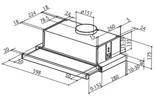 Встраиваемая вытяжка Faber Flexa Vitro W A50 фото 2 в Новосибирске