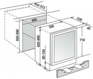 Встраиваемый холодильник для охлаждения вина Kuppersbusch FWKU 1800.0 S8 фото 4 в Новосибирске